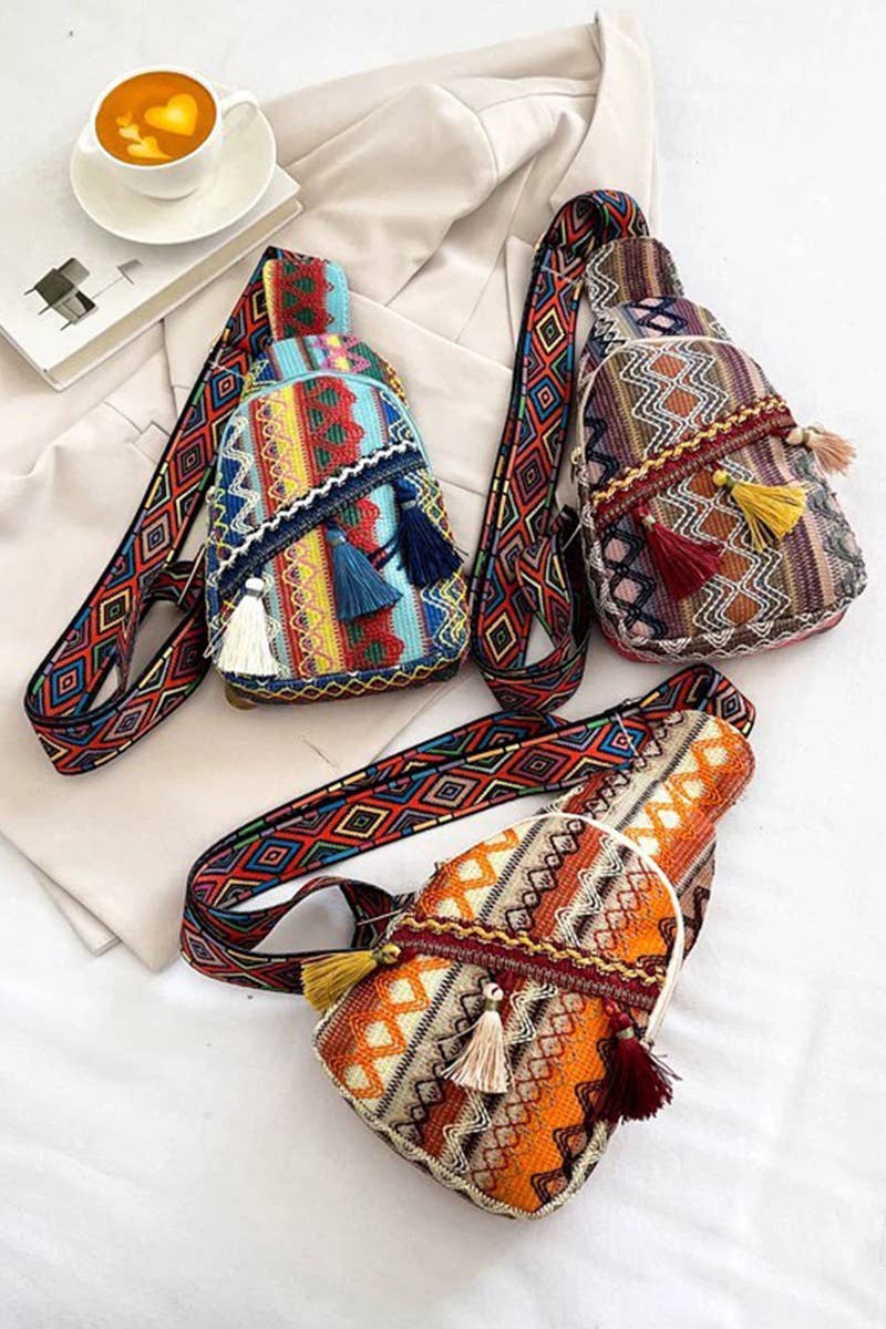 Boho Ethic Crossbody Sling Bag : C-197452 / OS