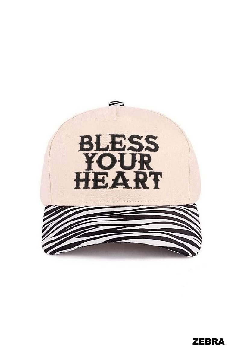 Bless Your Heart Two Tone Canvas Cotton Cap