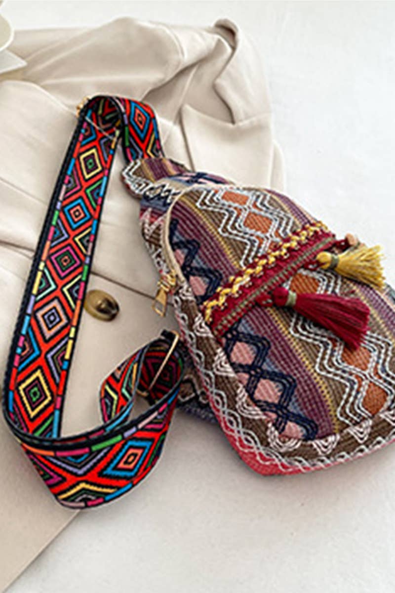 Boho Ethic Crossbody Sling Bag : C-197452 / OS