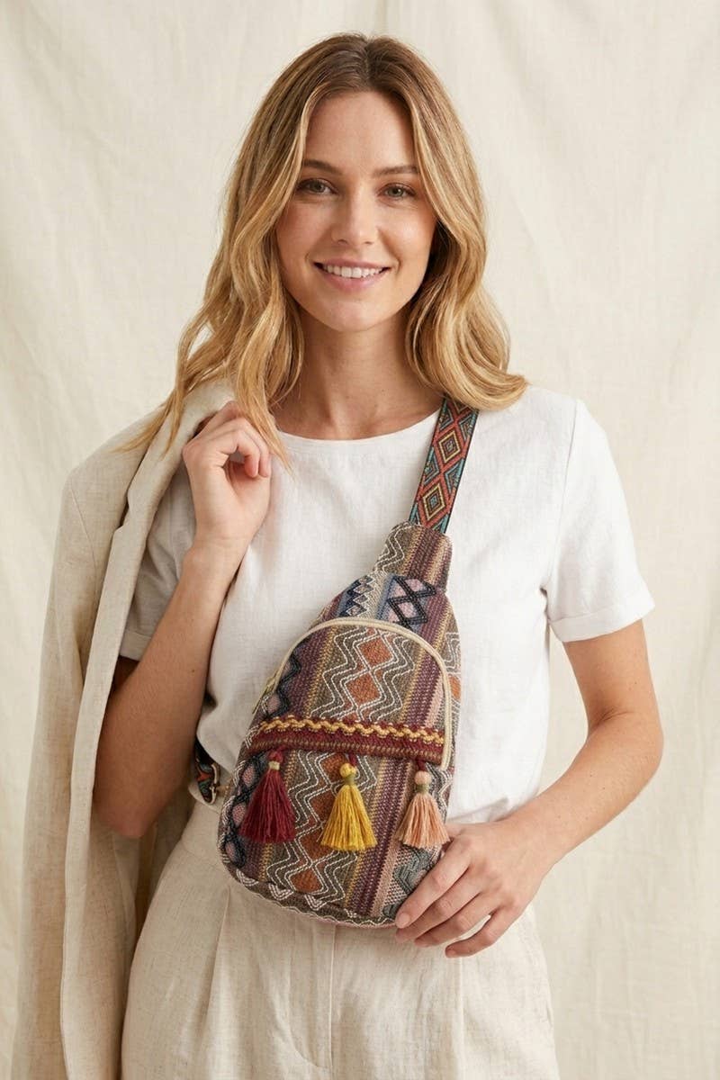 Boho Ethic Crossbody Sling Bag : C-197452 / OS