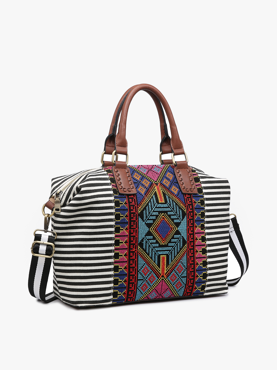 JoJo Two-Tone Satchel w/ Guitar Strap | M2055 : Black