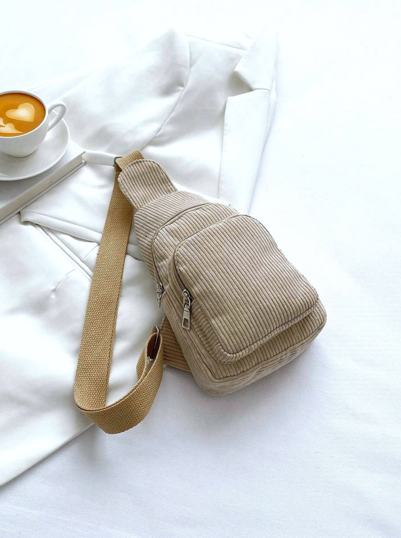 Corduroy Vintage crossbody Sling Bag