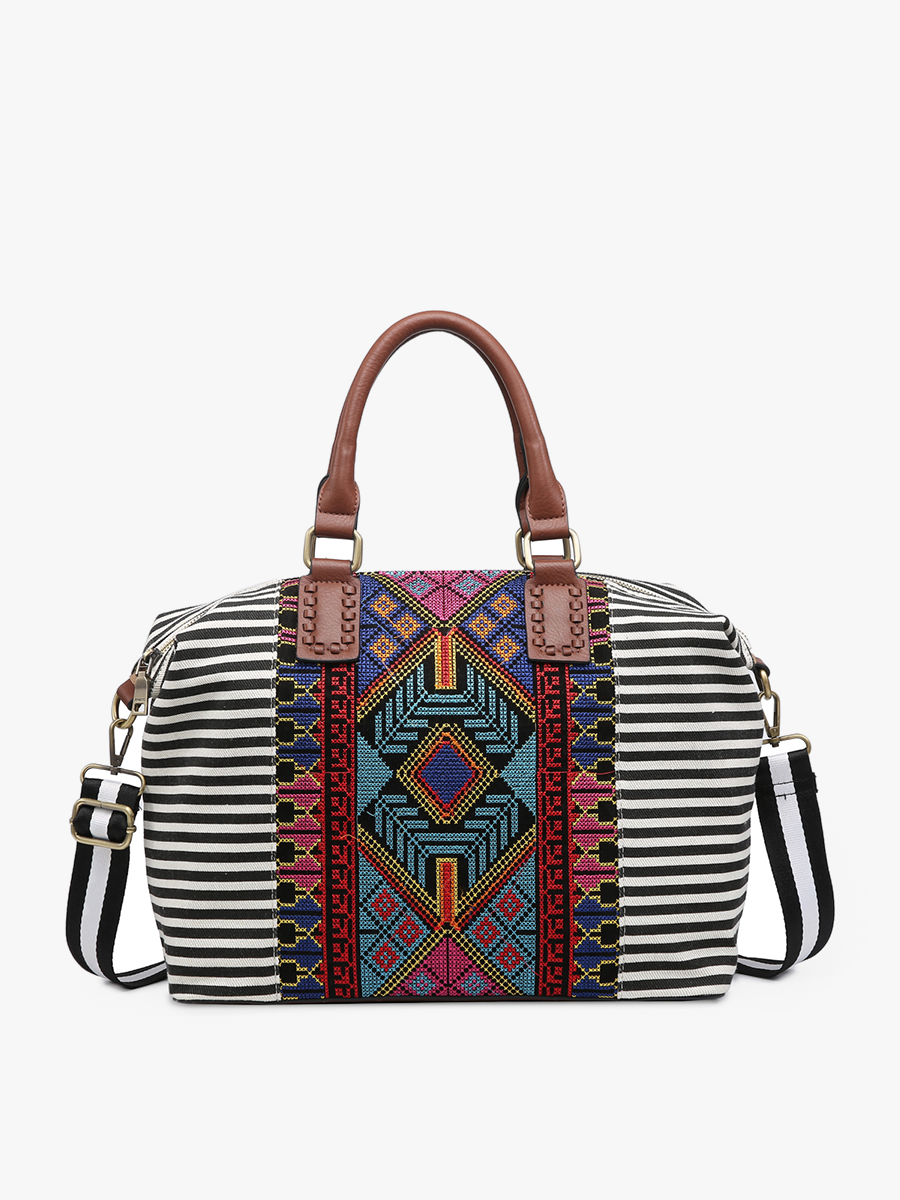 JoJo Two-Tone Satchel w/ Guitar Strap | M2055 : Black