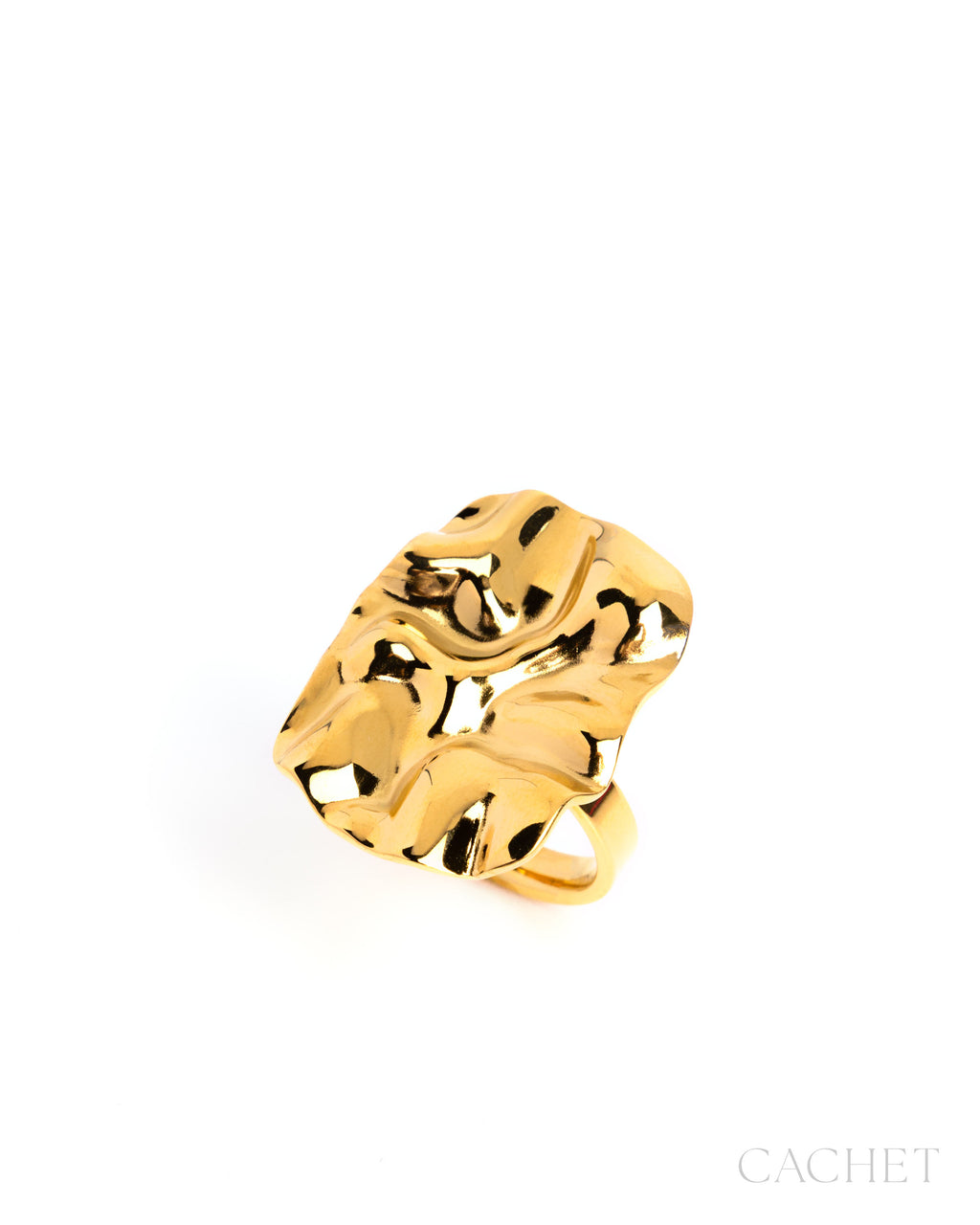 Molten  - Size 8 -  18K Gold