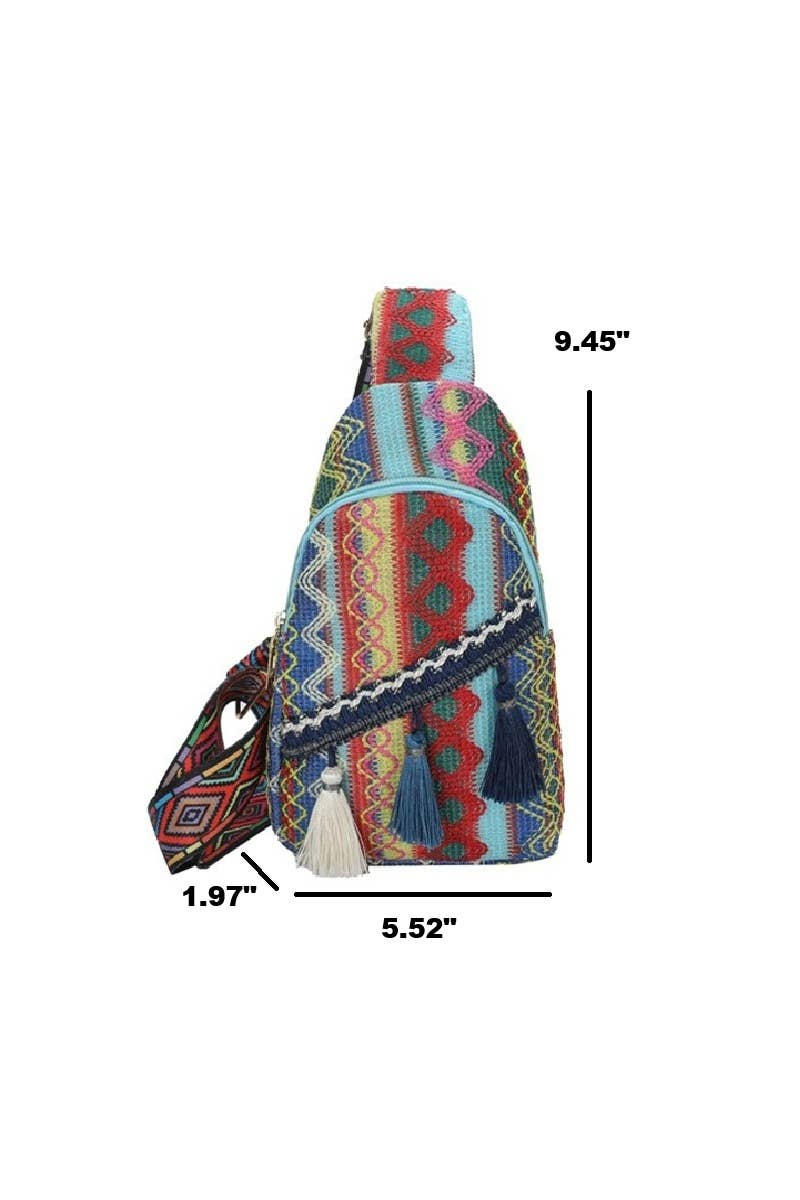 Boho Ethic Crossbody Sling Bag : C-197452 / OS