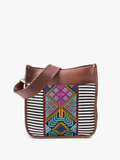 Chloe Tribal Crossbody w/ Guitar Strap | M1977TRB : Black