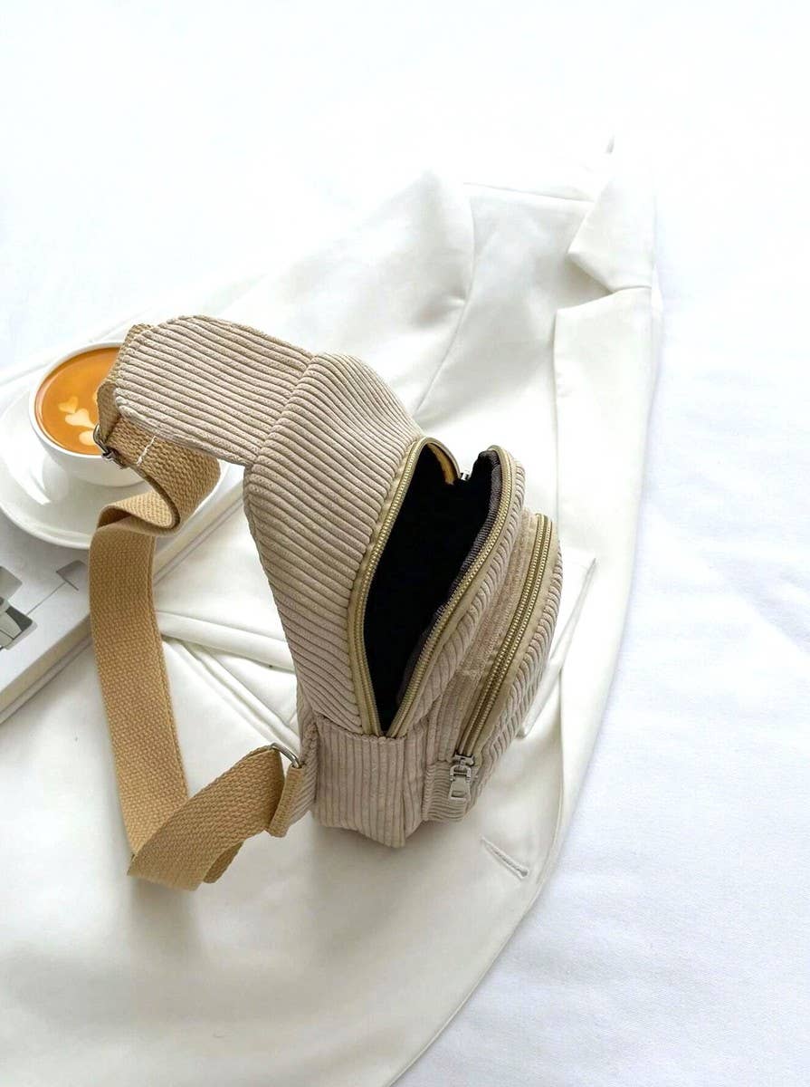Corduroy Vintage crossbody Sling Bag