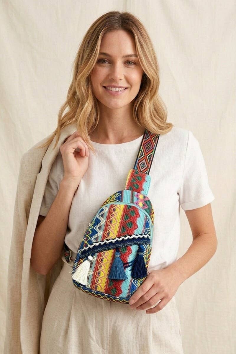 Boho Ethic Crossbody Sling Bag : C-197452 / OS