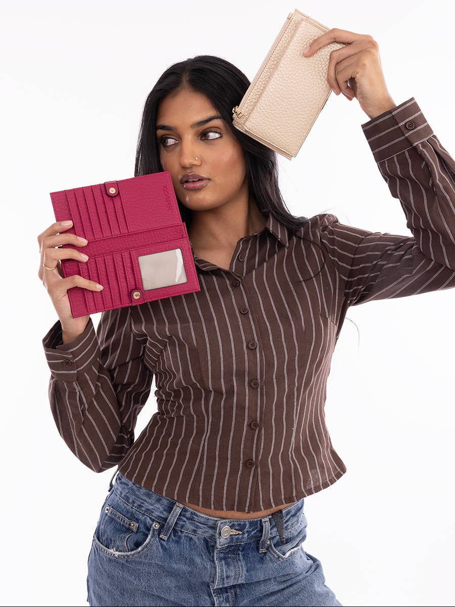 Teagan Multi-Compartment Fold Out Wallet | WL2876 : Mustard